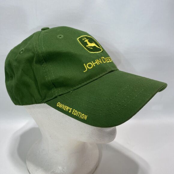 John Deere Green Hat Owner's Edition Adjustable Baseball Cap Dirty - Picture 2 of 8